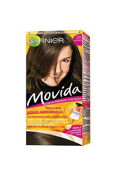 Garnier Vopsea de păr fără amoniac, Garnier Movida 35, șaten mediu