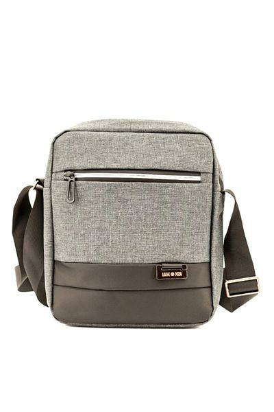 Lamonza Chrome Shoulder Bag Model 2, 22x7x25, Gray