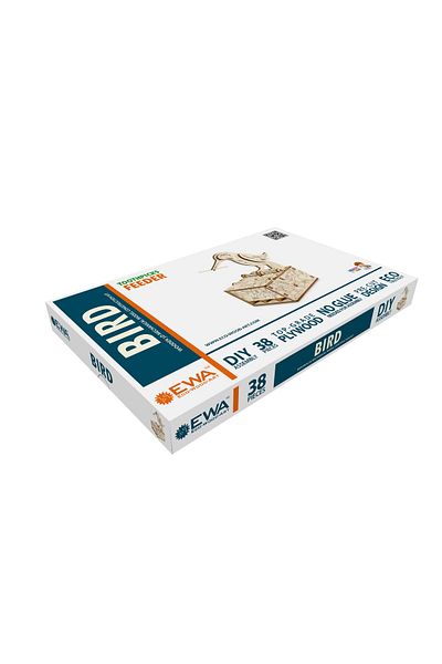 EWA 3D Puzzle construction set, EWA, BIRD, wood, 38 pieces