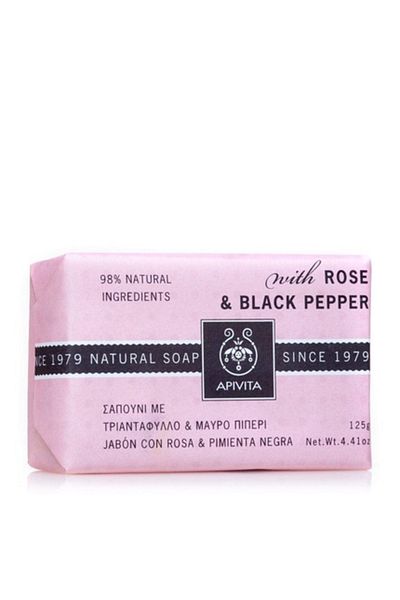 Apivita Săpun natural, Apivita, trandafir, 125g