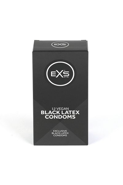 Nexs Latex condoms, EXS, Extra Black model, 12 pieces