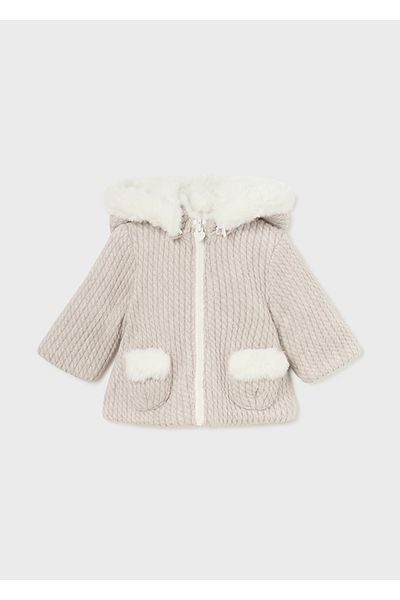 MAYORAL Winter Baby Girl Double Sided Hooded Coat Jacket