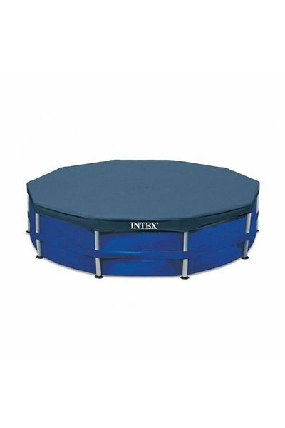 Nose Intex Circular Metal Frame Pool Cover, 366 cm