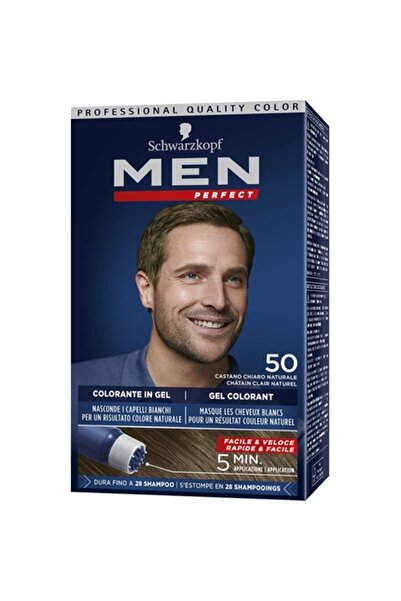 Castaner Hair Dye Gel, Schwarzkopf Men Perfect N50, Light Brown