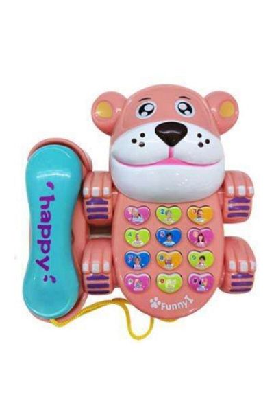 Luxana Telefon jucărie interactiv, model Cățeluș, 24 x 24 x 7 cm