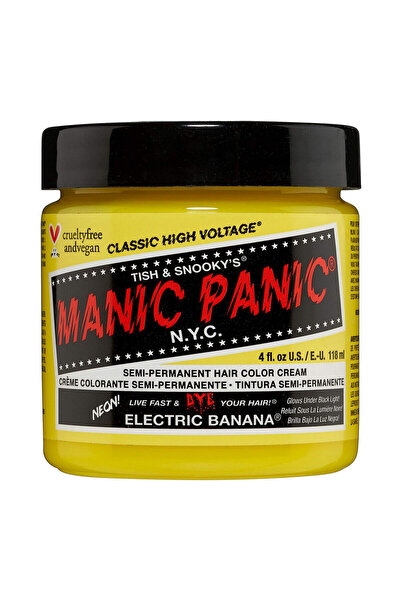 Manic Panic Vopsea de păr semi-permanentă, Manic Panic, Electric Banana, 118 ml
