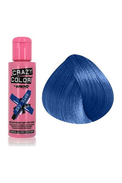 Galatea Treasures Vopsea Semi-Permanentă Crazy Color Nº 59 Sky Blue 100 ml