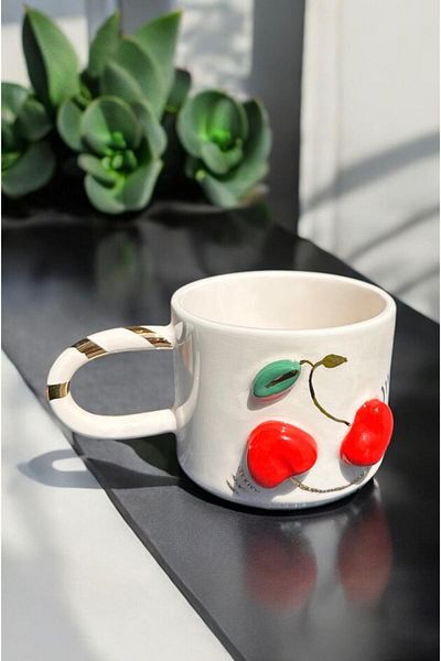Xhoie Ceramics Cherry Mug
