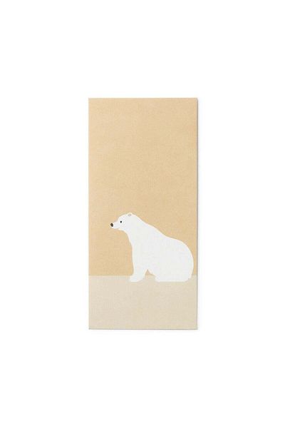 Muji Bamboo Paper Petit Envelope Polar Bear