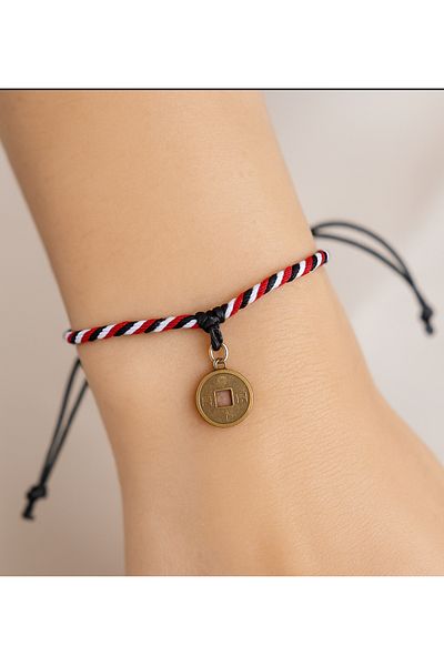 materialist 🧧   Bali Handmade Lucky Bracelet – Chinese Money Talisman
