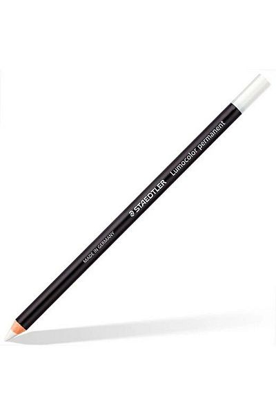 Levi's Staedtler Lumocolor Permanent Glasochrom White Pencils (12 pieces)