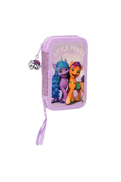 INNOFARM My Little Pony double pencil case, 28 pieces, lilac
