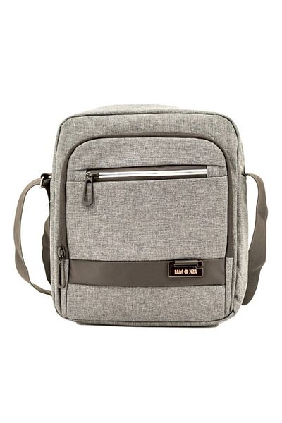 Lamonza Chrome Shoulder Bag Model 1, 22x7x25, Gray