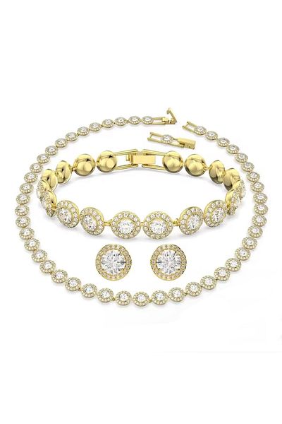 Lionly Angel Gold Set – Elegant gold-plated jewelry (necklace + bracelet + earrings)
