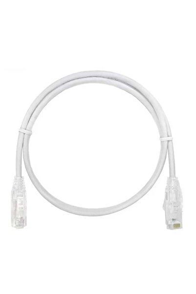 dalimag Cablu CAT 6A Slim UTP, 4PR/28AWG Pure Cooper, Patchcord, 5 feet, 150 cm, Alb