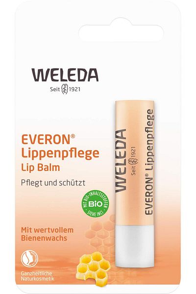 Weleda Lip Balm, Weleda, Everon, Soothing and Protective, SPF 4, 4.8gr
