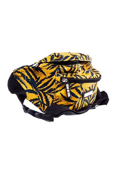 Lamonza Leaf bag 35x16x7 cm, 155 gr, yellow with black leaves