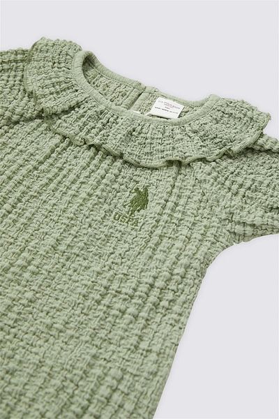U.S. Polo Assn. Us polo baby girl short sleeve t-shirt set - mint