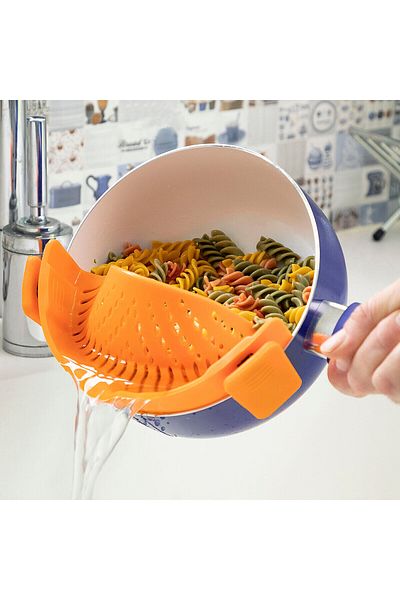 InnovaGoods InnovaGoods Silicone Colander IG814991 Orange