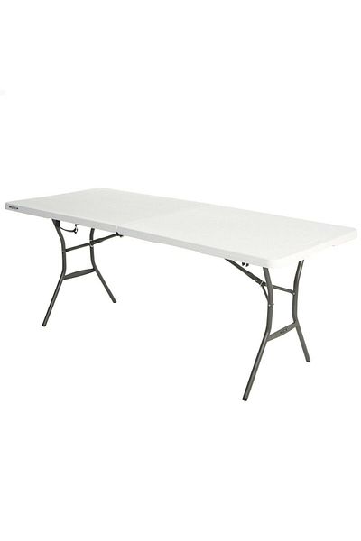 LifeTime Lifetime folding table white 185 x 74 x 76 cm steel plastic