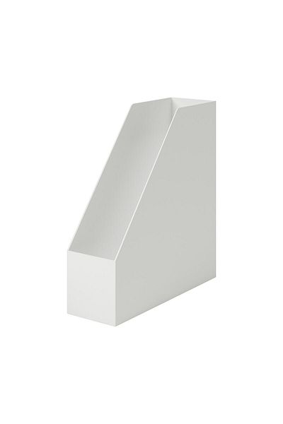 Muji صندوق ملفات من البولي بروبيلين بحامل A4، عرض 10 سم × عمق 27.6 سم × ارتفاع 31.8 سم، أبيض