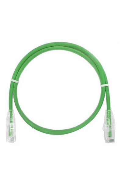 dalimag Cablu UTP subțire CAT 6A, 4PR/28AWG Pure Cooper, cablu de conectare, 90 cm, verde, Dalimag