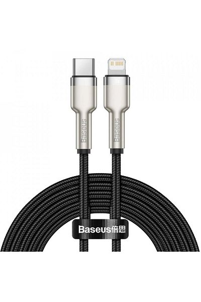 Baseus Data Cable Type-c To Lightning 20w, 2m, Cafule Series - Black