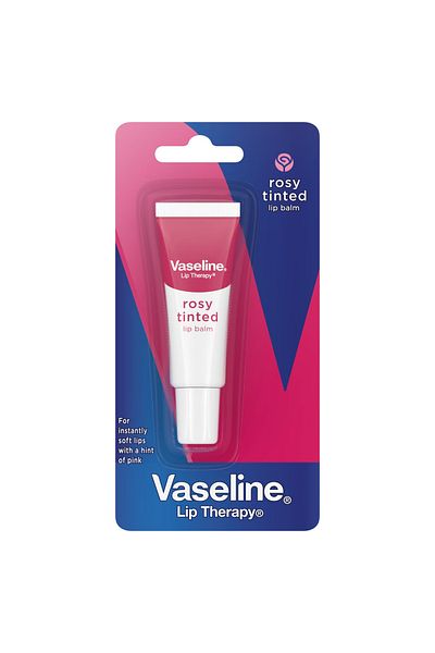 Vaseline Lip Balm, Vaseline, Lip Therapy, Rosy Tinted, Care and Moisturizing, from Pure Vaseline, Rose, 10gr
