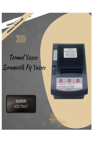 Elimkon TERMAL YAZICI SIRAMATİK FİŞ YAZICI 1-6 BUTON