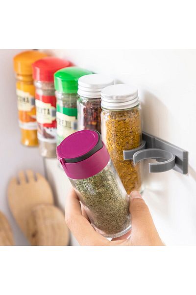 InnovaGoods Jarlock Adhesive and Divisible Spice Organizer x20