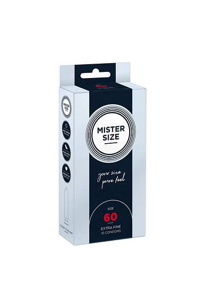 Mister Size Condoms 60 mm, Mister Size, 10 pieces