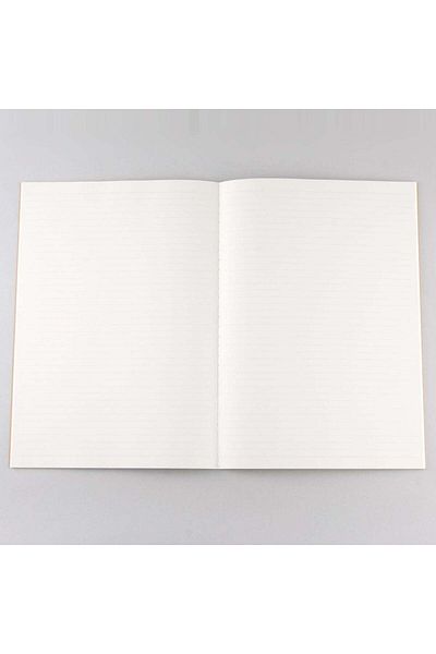 Muji 7 mm Horizontal Ruled Line Notebook, 30 Sheets, A4, Beige