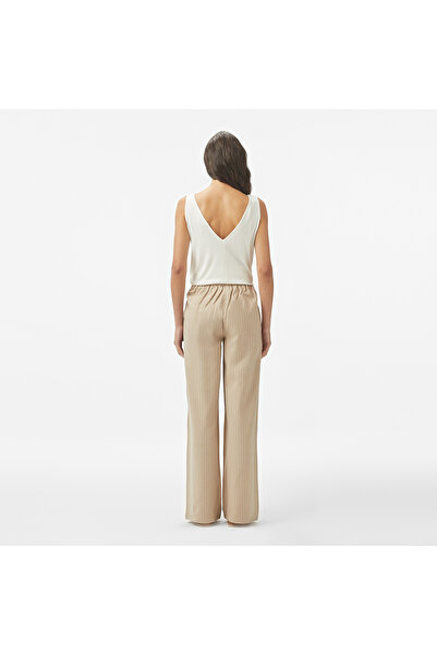 Nautica Kadın Bej Regular Fit Pantolon