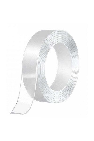 divendi-ro Double Adhesive Tape, Length 5m, Reusable / Durable / Strong / Resistant - 500cm