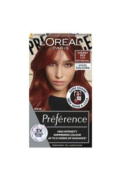 L'oreal Fixativ de păr, L'Oréal, Preference Vivids 5.664, Notting Hill Cherry Red 204ml