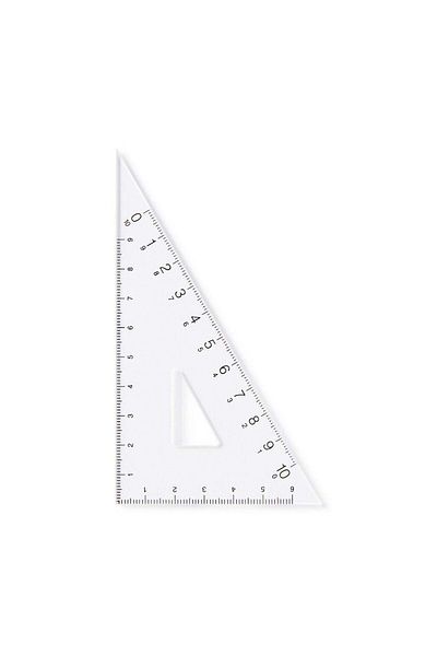Muji Acrylic Set Square , Triangulr Ruler , 30 / 60 Degrees