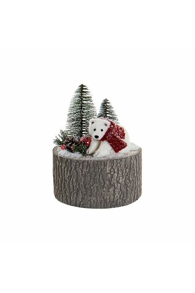 DKR HOME DECOR DKD Home Decor Christmas Ornament, Teddy Bear, 24 cm