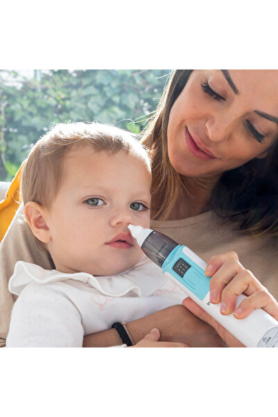 InnovaGoods Aspirator nazal electric, InnovaGoods Nizi, 6 viteze, alb/albastru