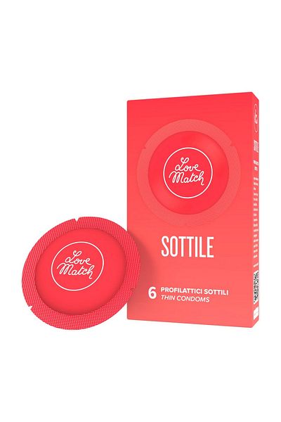 Lovewatch Thin condoms, Sottile, 6 pieces