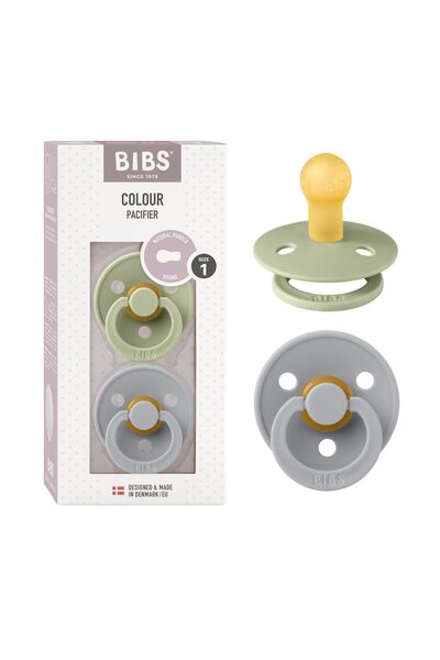 Bibs Suzetă BIBS Natur, Set 2 Bucăți, Mărime 1, Latex