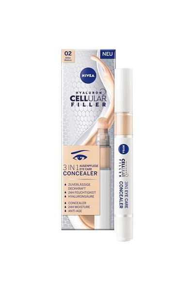 NIVEA Concealer pentru ochi Nivea Hyaluron Cellular Filler 3IN1 Medium 4ml