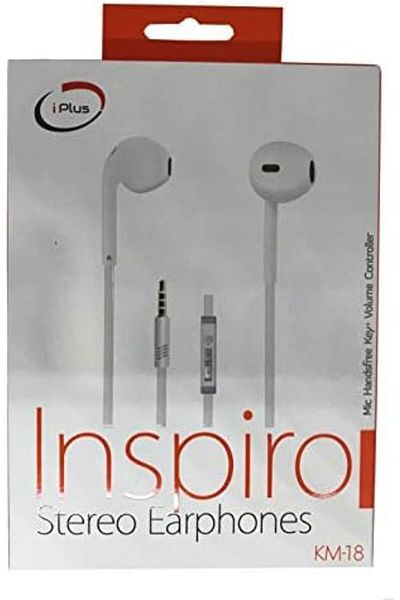 iplus سماعة أذن KM-18 بيضاء