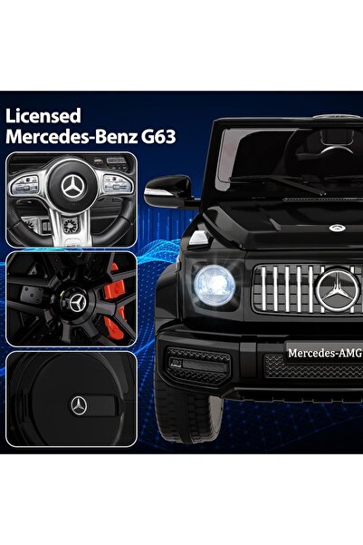 Factual Toys Official Licensed Mercedes Benz AMG G63 12V Battery Ride On Car Kids-Black