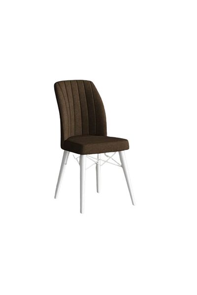 Casafun Set of 4 Cafe Fun chairs, HORECA production, for cafe, restaurant and terraces, WHITE wooden legs