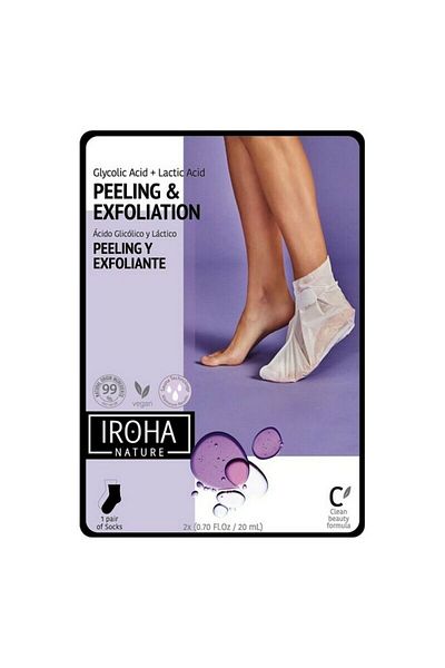 adidas Șosete hidratante exfoliante, Iroha, lavandă (2 bucăți)