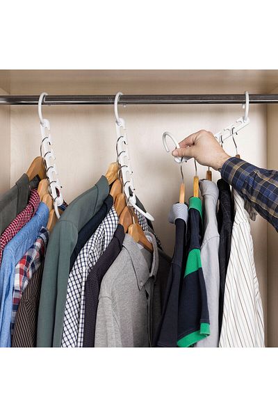 InnovaGoods InnovaGoods Hanger Organizer, 24 Pieces, White