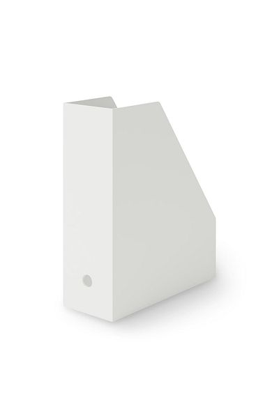 Muji صندوق ملفات من البولي بروبيلين بحامل A4، عرض 10 سم × عمق 27.6 سم × ارتفاع 31.8 سم، أبيض
