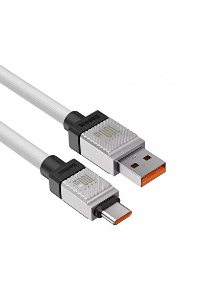Baseus Data Cable USB to Type-C Super Fast Charging PD100W, 2m - (CAKW000702) - White