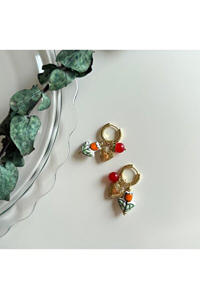 Alice İsstanbul Seramik Lale Charm Halka Küpe