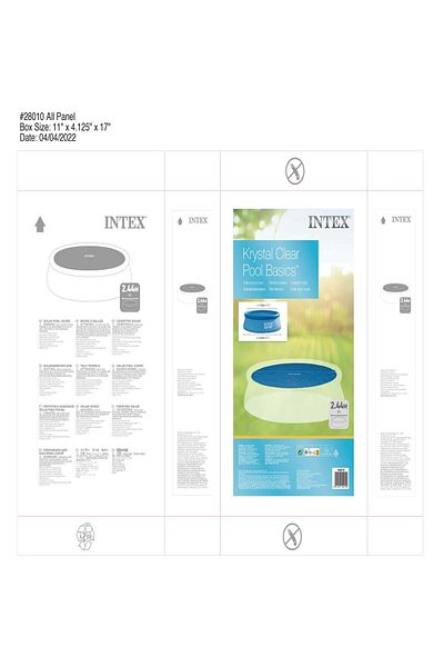 Intex Prelată solară pentru piscină, Intex, circulară Ø 244 cm